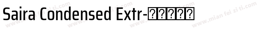 Saira Condensed Extr字体转换